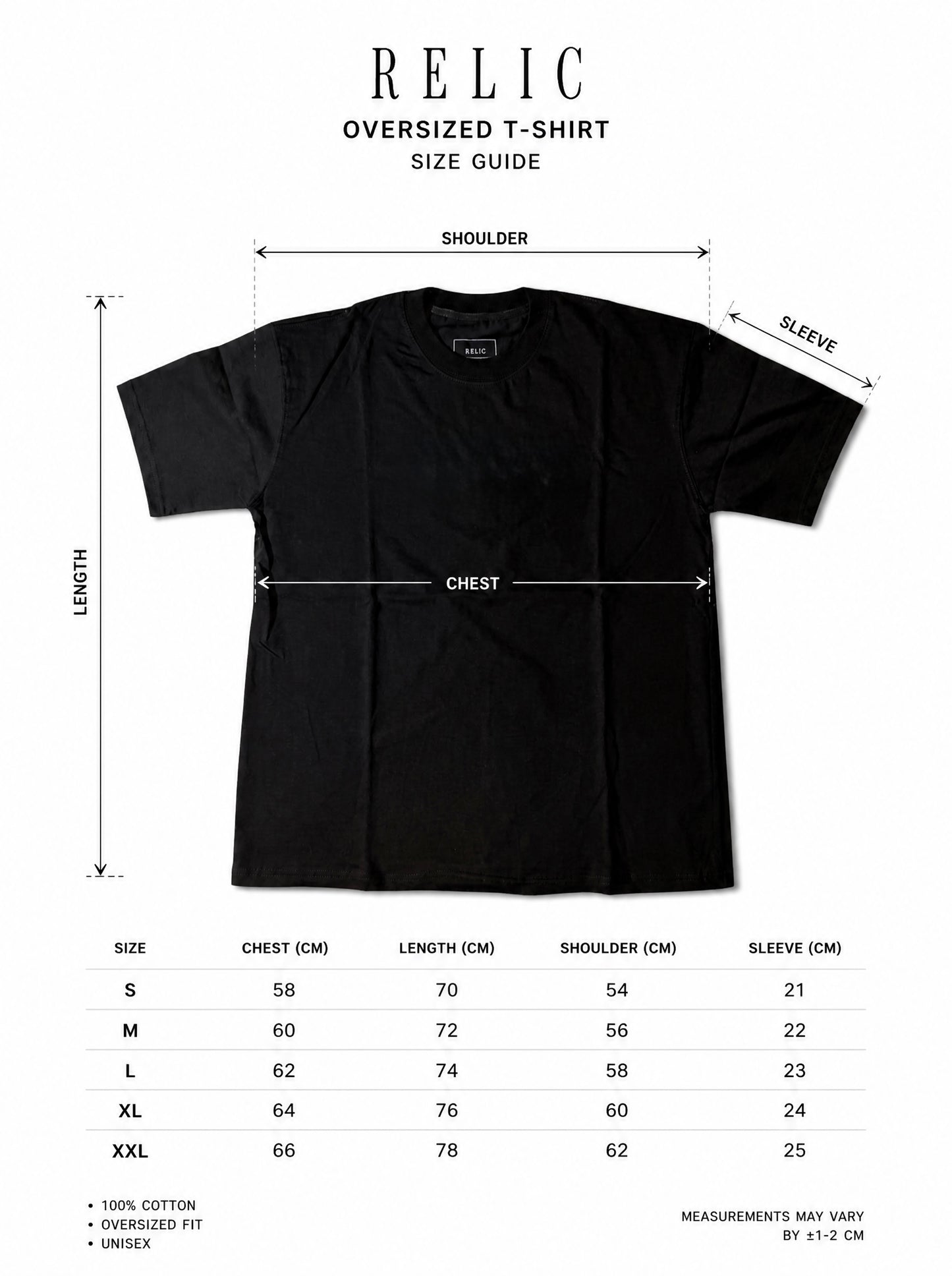 Plain Black Oversized Tee