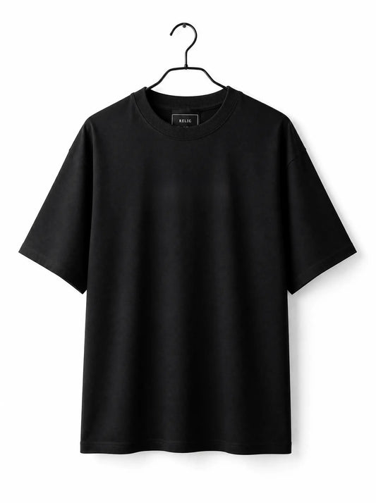 Plain Black Oversized Tee