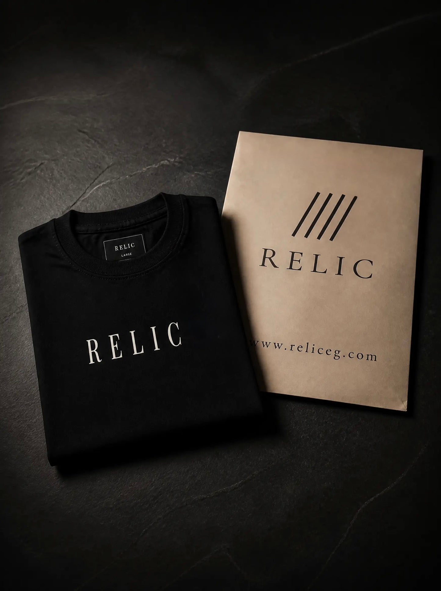 RELIC Black Oversized Tee
