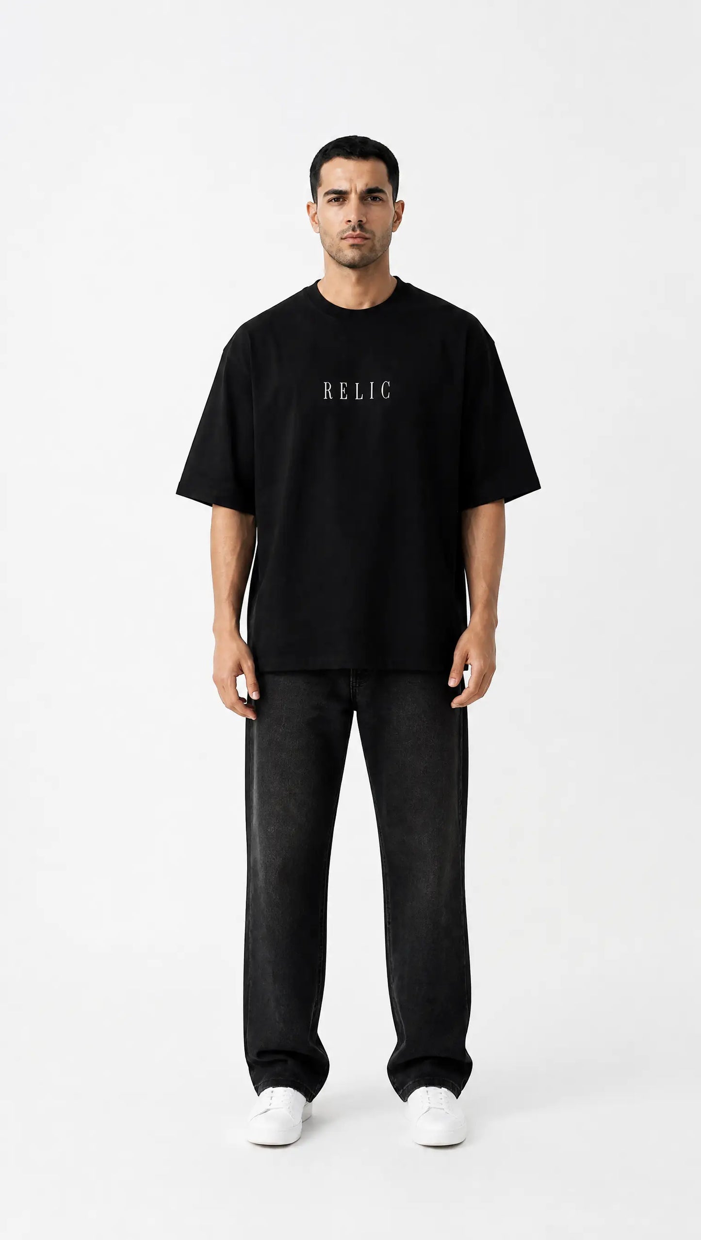 RELIC Black Oversized Tee
