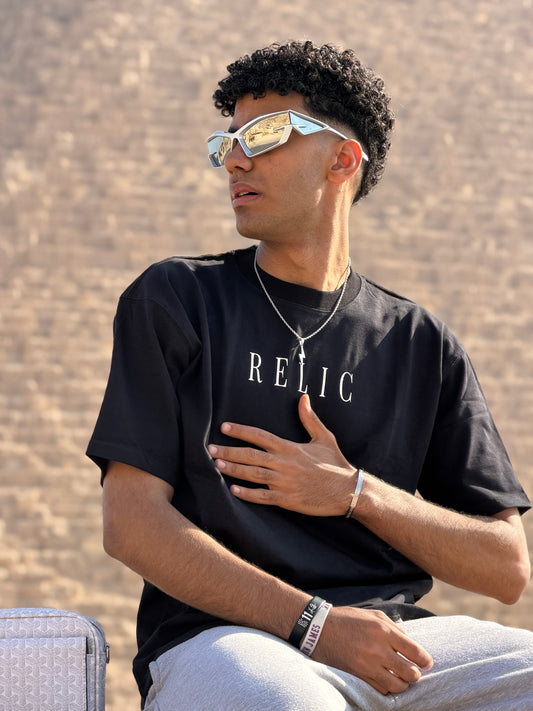 RELIC Black Oversized Tee